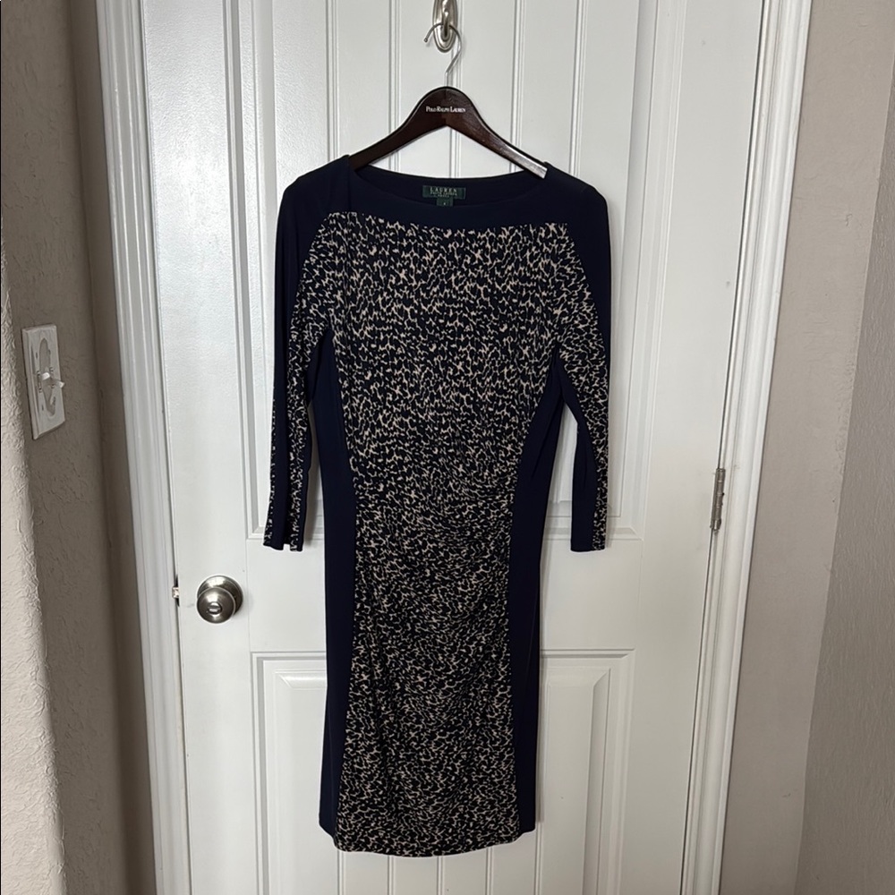 Lauren Ralph Lauren Black Sequin Sheath Dress